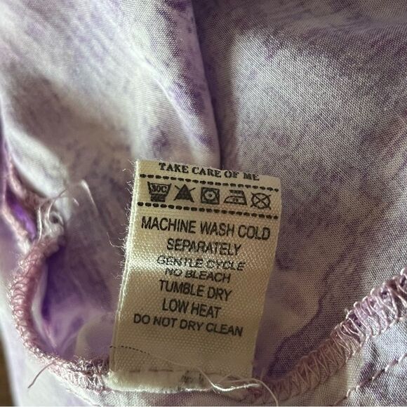 Margaritaville Batik Lace Rayon Purple Swim Cover Up Tunic L Large - Picture 8 of 11